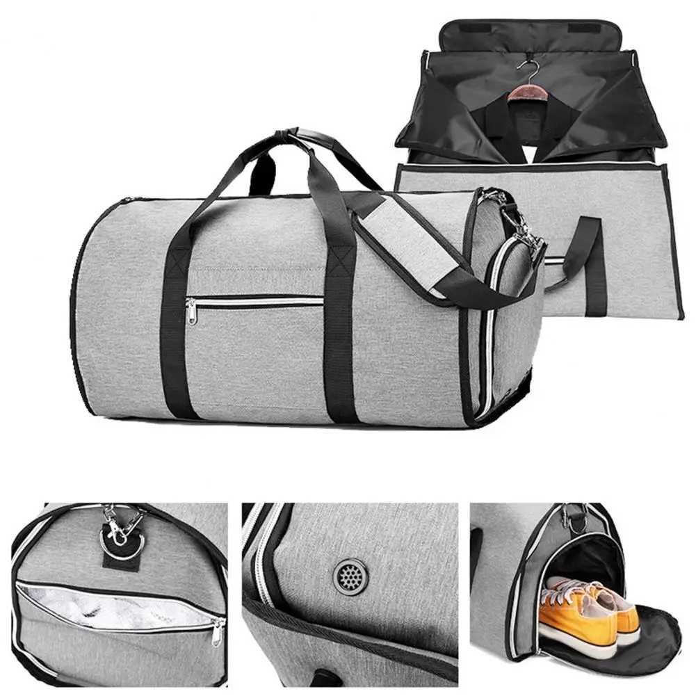 Business Suit Bag Waterproof Oxford Cloth Suit Storage Bag for Business Travel with Capacity Foldable Design Ideal for Garment W250618