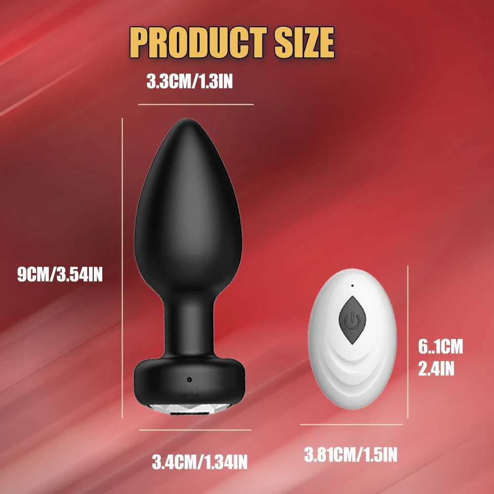 1 pc 10 Frequency Anal Vibrator Wireless Remote Butt Plug Adult Toys Sex Toys Sexy Toys Adult Masturbation Products XJ250618