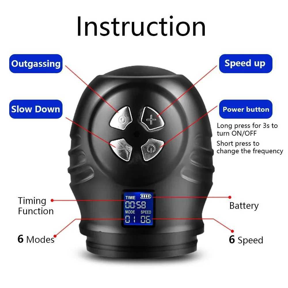Electri Vacuum Pump Male Penis Pump for Men Automatic Penis Expander Enhancer Masturbator Penile Trainer Adult Sex Toys for Men W250618
