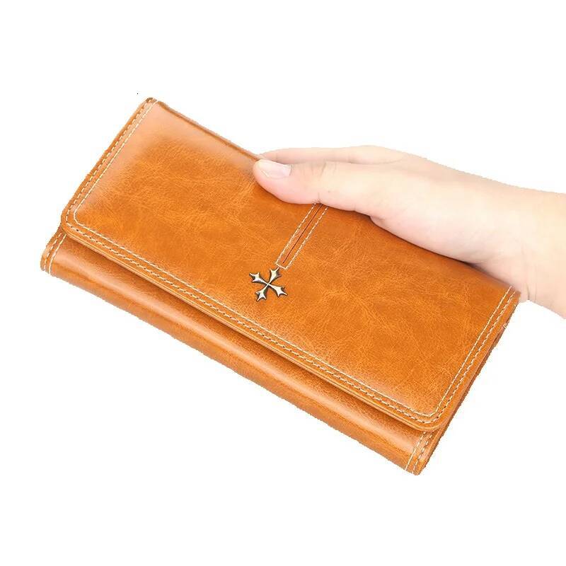 Free Shipping Luxury Bag Designer Women's Wallet Long Korean Style Large Capacity Zipper Phone Clutch Shiny Multi-card Slot Women's Bag High