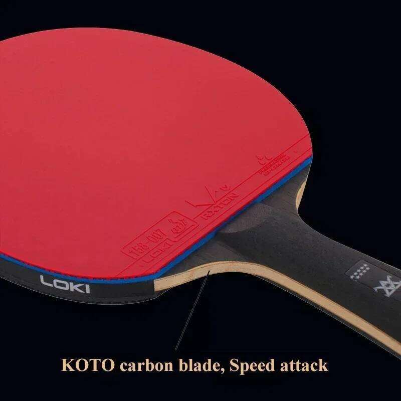 LOKI 9 Table Tennis Racket Professional 5+2 Carbon 6/7/8/9 Star Ping Pong Paddle Ultra Offensive with Sticky Rubbers