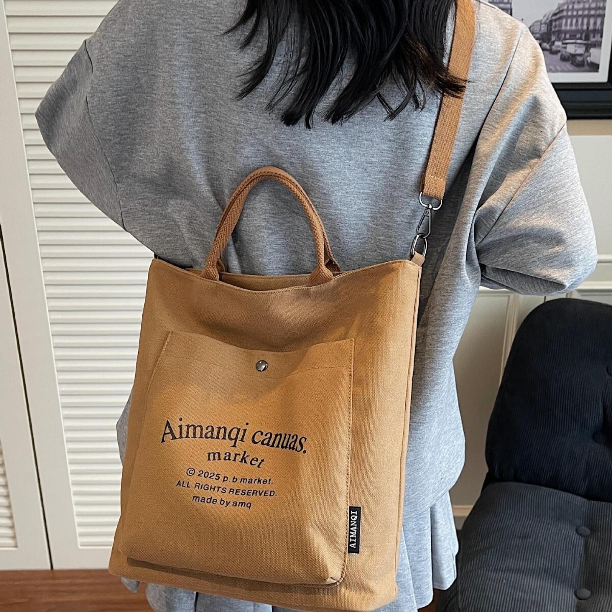 Free shipping designer Commuting Handheld Tote Bag for Women 2025 New Casual Versatile Crossbody Bag Student Class Canvas Bag White