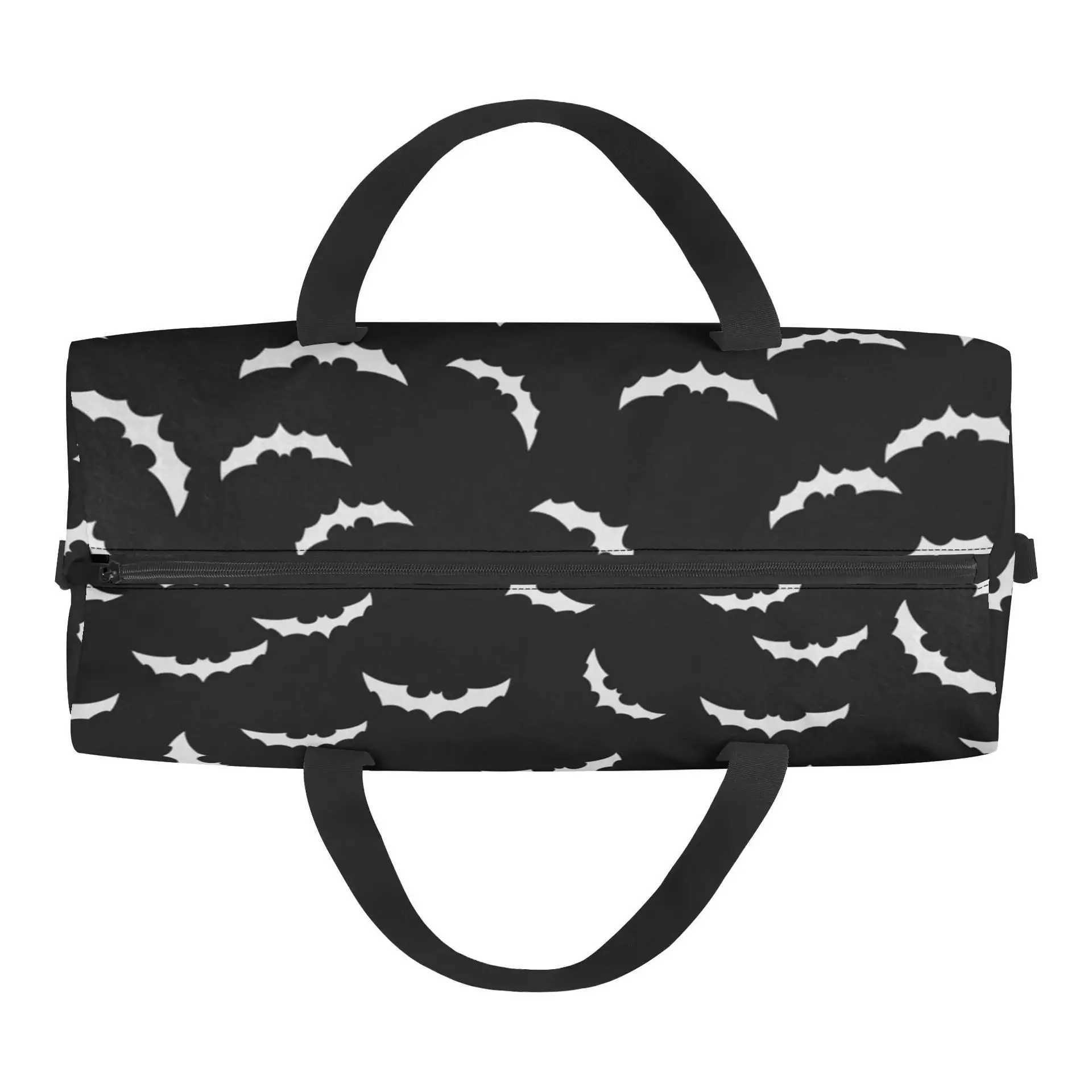 Bat Pattern Large Capacity Travel Bag Portable Multi-functional Storage Area Independent Duffel Bag High-quality Gym Bag W250618