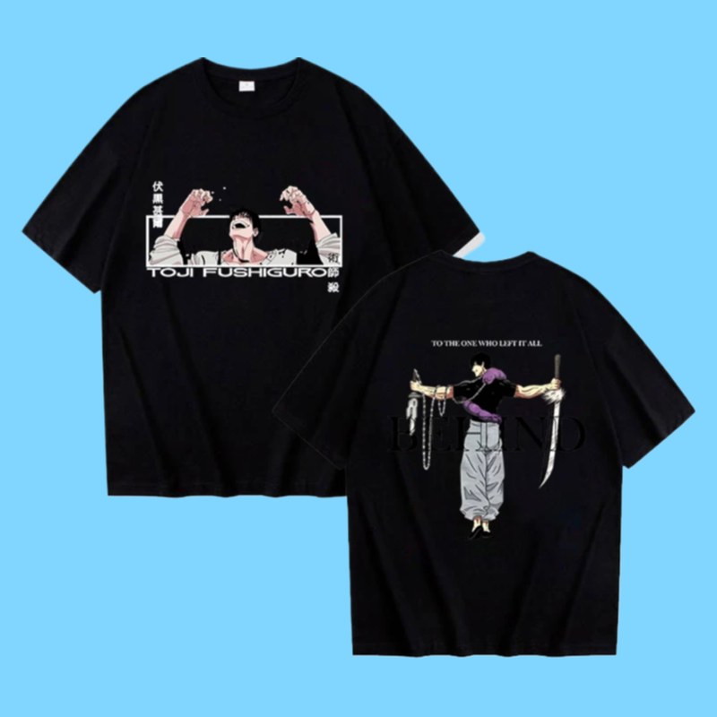 New Anime T-Shirt Men Women T Shirt Fushiguro Toji Cosplay Clothes Streetwear Tee Shirt Plus Size Tops