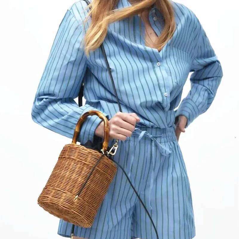 New Vine Weaving Straw Shoulder Handheld Grass Crossbody Women's Bag