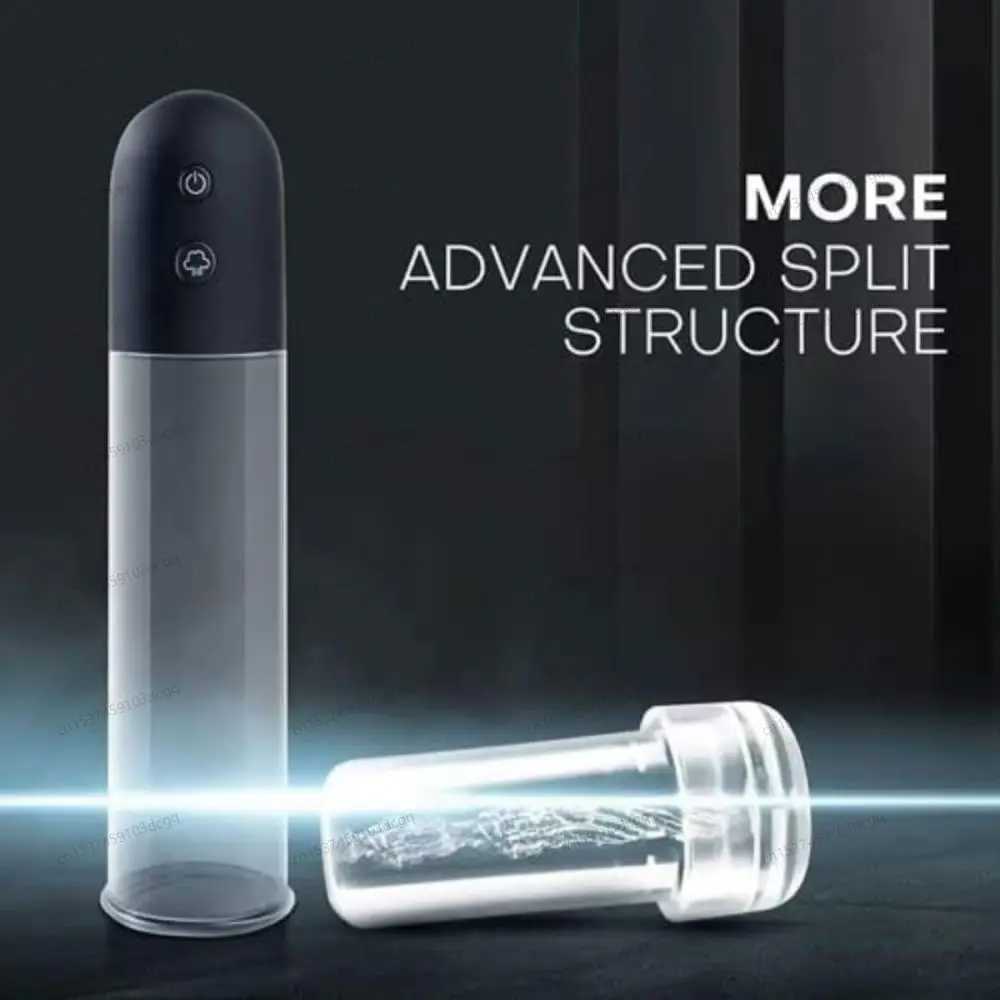 Electric Penis Enlargement Vacuum Pump Rechargeable Automatic High-Vacuum Penis Enlargement Extend Pump Sex Pump for Men Penis W250618