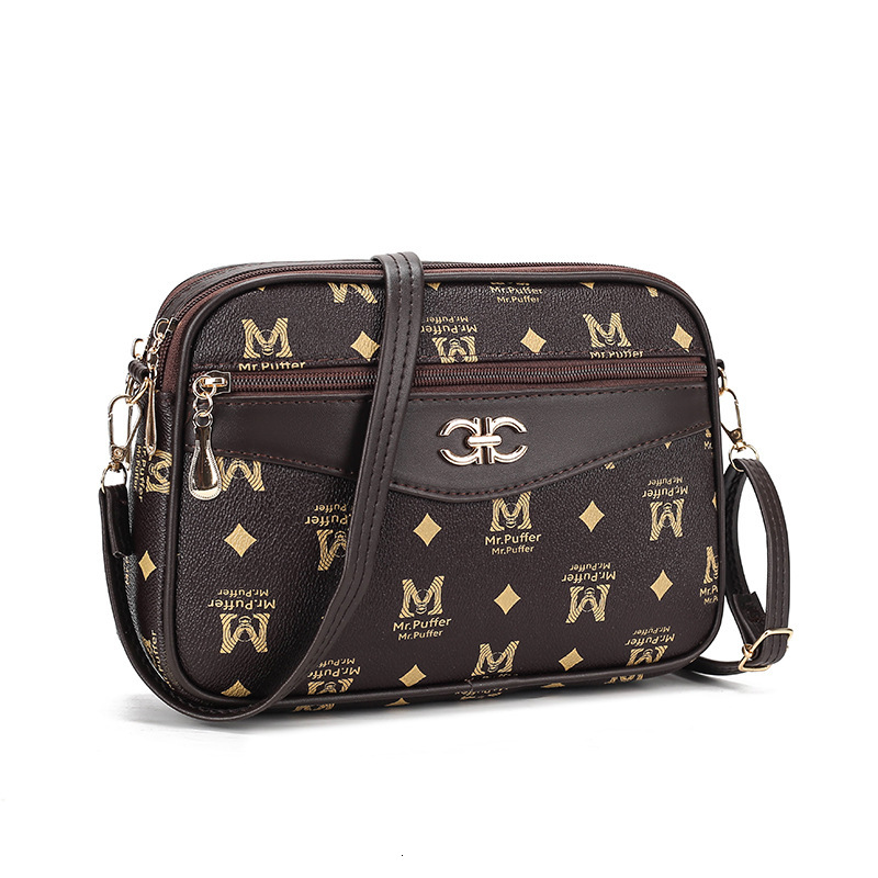 Free Shipping 2025 New Designer Bag Casual Boutique Shopping Bag Old Flower Large Capacity Women's Shoulder Bag Trendy Three-layer Handbag