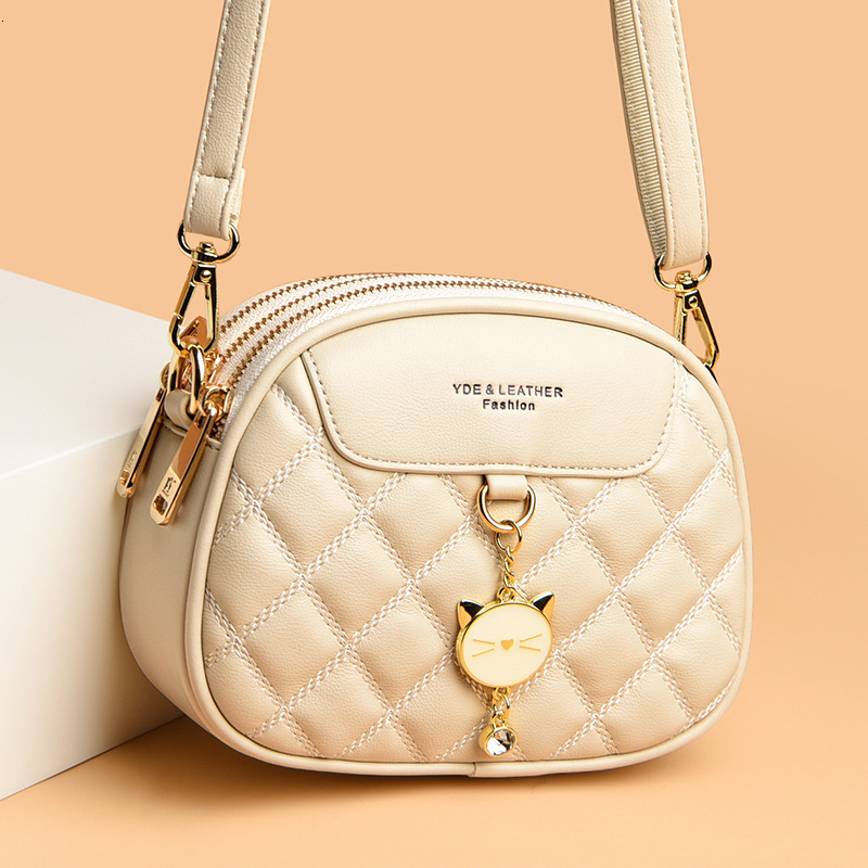 Free Luxury Bag Shipping For Designers Women's Bag 2025 New Trendy Fashion Small Square Bag Quilted Versatile Crossbody Bag Summer Fresh Shoulder