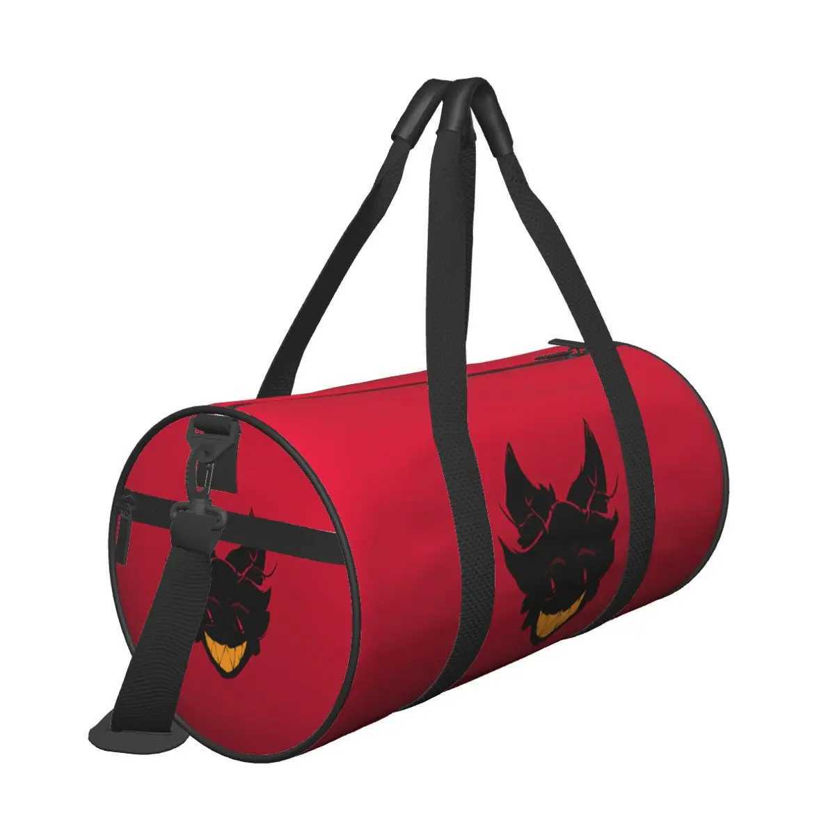 H-Hazbin H-Hotel Round Large Capacity Travel Duffel Bag Tote Large Capacity Weekender Gym Sport Holdall W250618