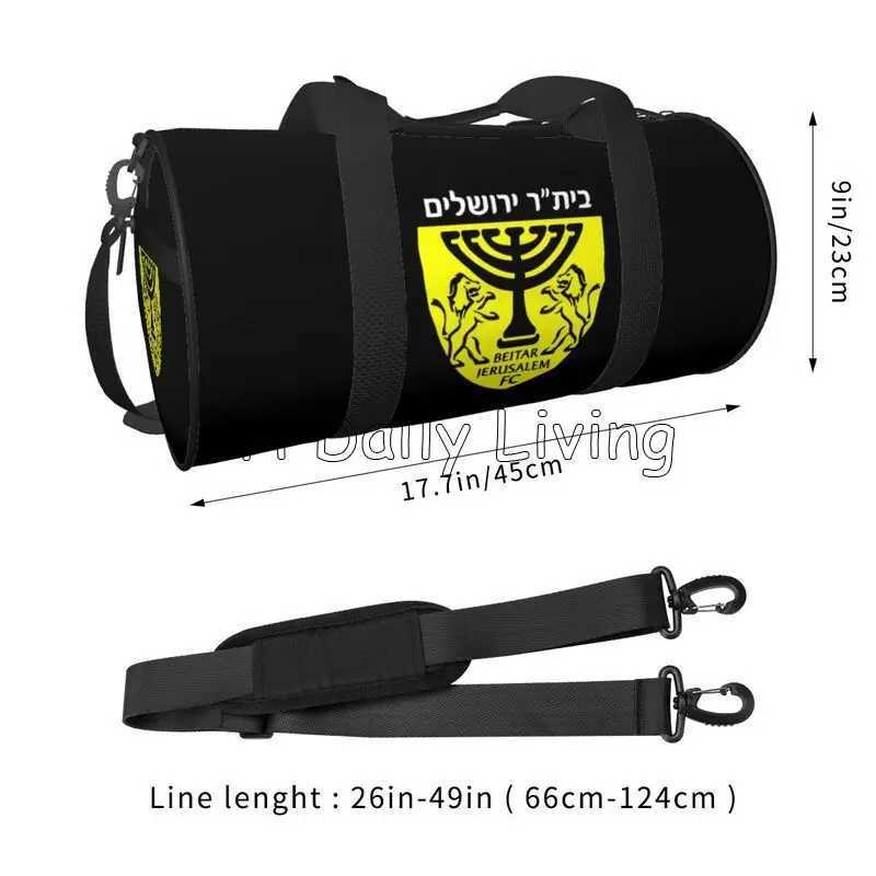Beitar Jerusalem FC Print Travel Duffel Bag Weekender Overnight Bags Portable Waterproof Luggage Tote Bag for Yoga Gym Sports W250618