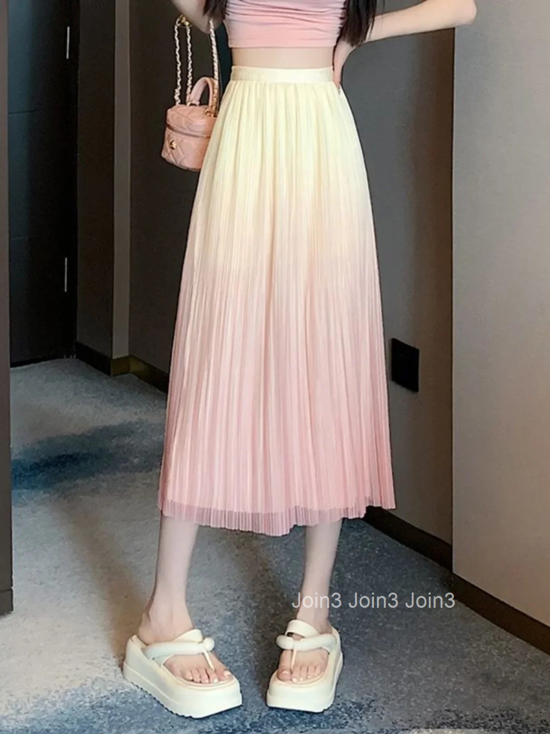 Midi Mesh Woman Skirt Chiffon Skirts for Women Tulle High Waist Streetwear 2025 Trend Vintage Stylish New in V Clothing Sales