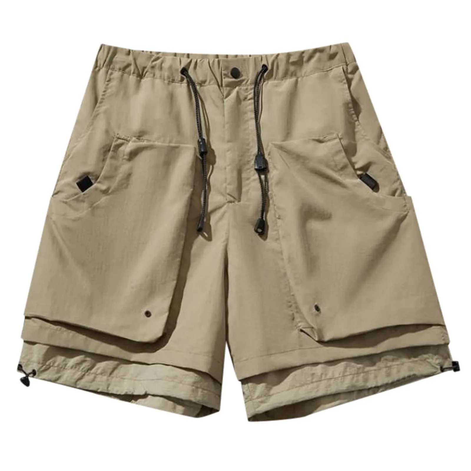 Men Swim Trunks suit Mens Cargo Functional Shorts Loose Straight Leg Fifth Heavy Industry Sports Pants mens clothing XJ250618