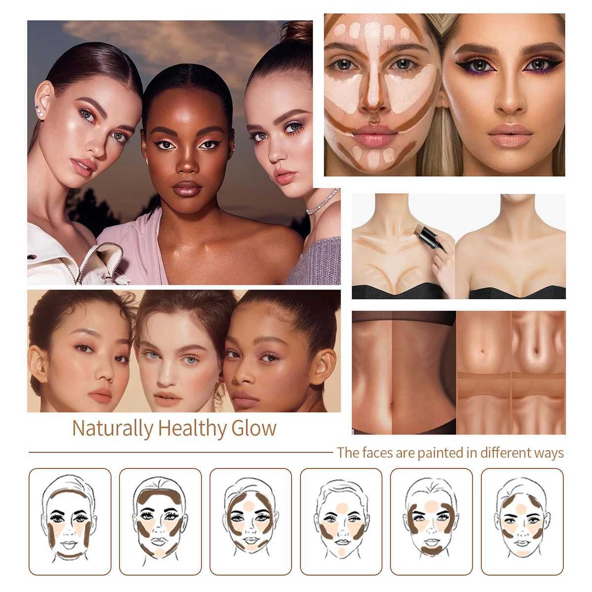 Multifunctional Highlight Shadow Contouring Stick Concealer Face Brightening Multifunctional Blush Stick XJ250618