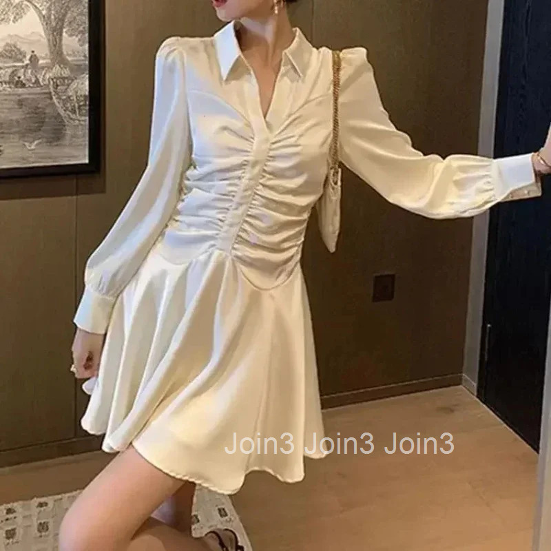 Korean Style Female Dress A Line Womens Long Sleeve Dresses New Full Aesthetic Trendy Elegant and Pretty Harajuku Hot Party Xxl