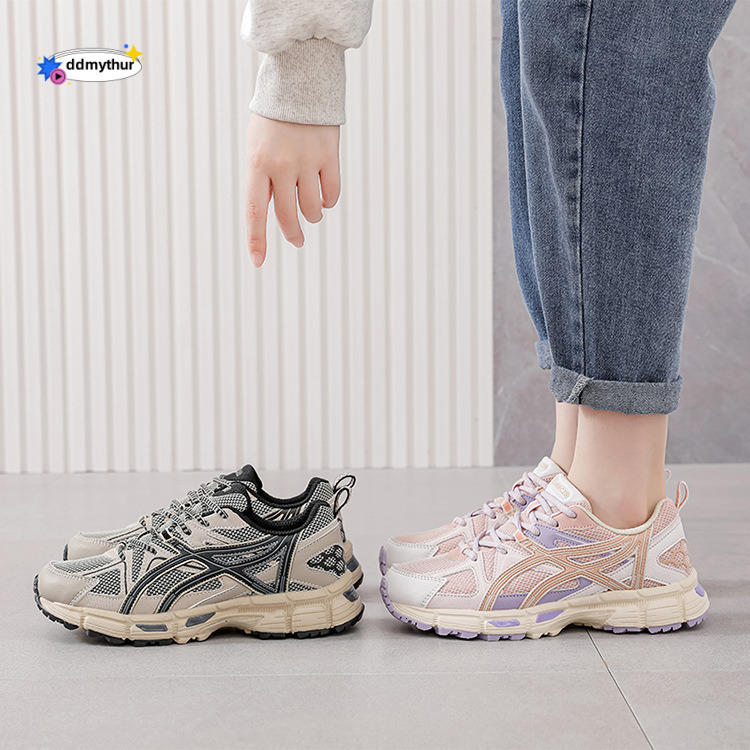 2024 New Women's Versatile Thick-Soled Dad Sneakers Mesh Breathable Running Casual Shoes for Summer ddmythur