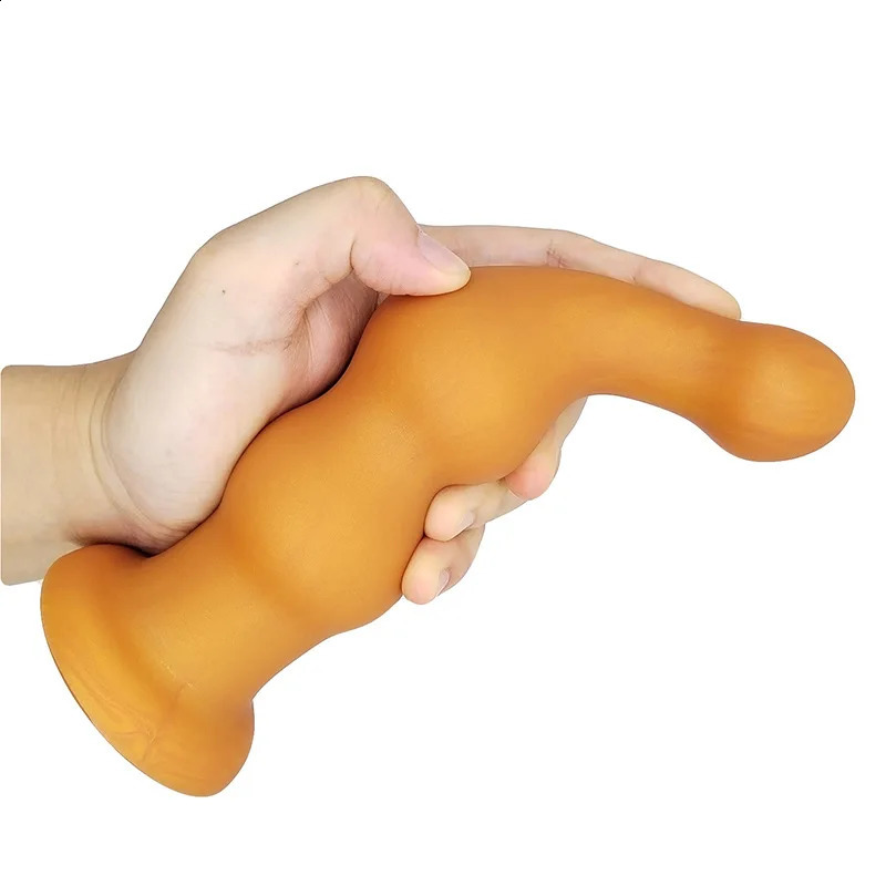 In-Depth Anal Plug Dilatior Anal Beads With Suction Cup Silicone Butt Plug Adult Toys Mens Sex Masturbator Plug Vagins Anal Toys 250617