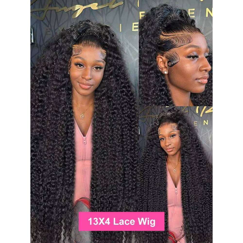 200% 30 40 Inch Deep Wave Frontal 13x4 13x6 HD Curly Lace Front Human Hair Wigs Brazilian 5x5 Glueless Closure Wig For Women