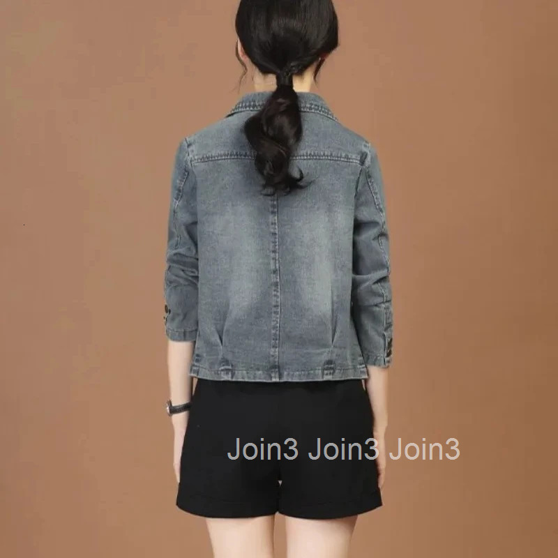 Denim Jacket for Women Spring Autumn Casual 2025 New Arrivals Cowboy Coat Woman Models Fashion Y2k Clothes Vintage Designer In