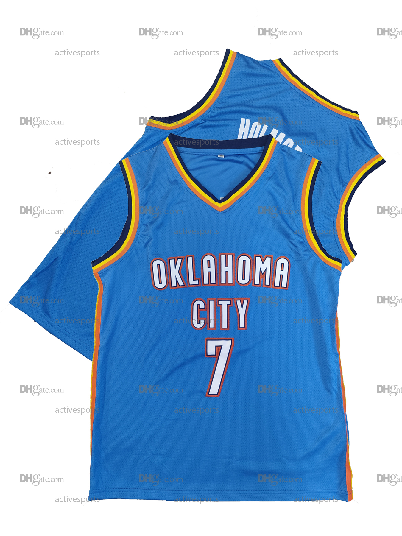 IN STOCK Mens 2 Gilgeous-Alexander Basketball jersey 7 Holmgren 8 Williams Stitched Breathable Sleeveless Sports Training Uniform, Summer Party And St
