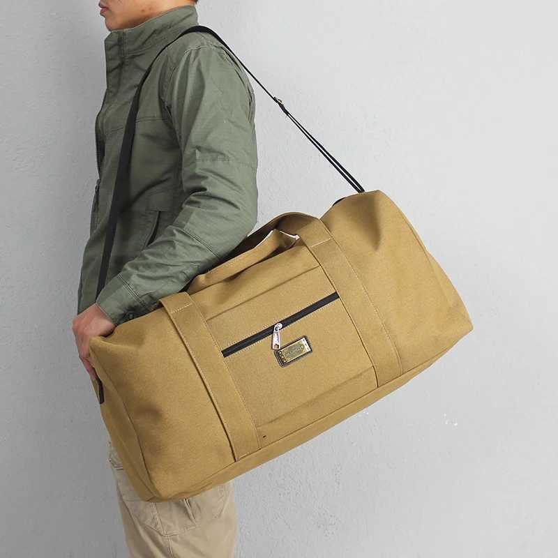 Unisex Soft Canvas Handbag Travel Bag Large Capacity Duffle Bag Suit For Trolley Case Storage Cloth Tool Luggage Tote Bag bags W250618