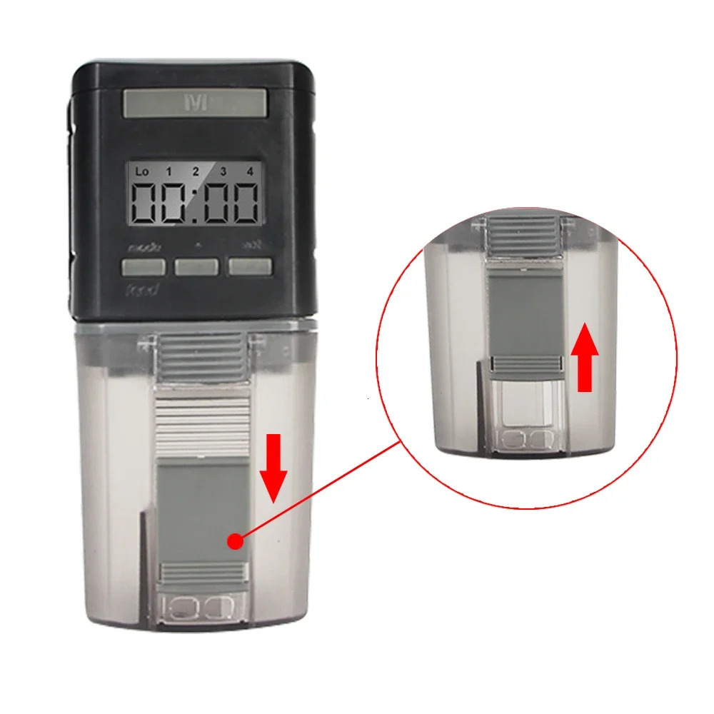 Automatic Fish Feeder Smart Fish Food Dispensers with LCD Indicates Aquarium Timer Smart Aquarium Feeder Power Saving 250613