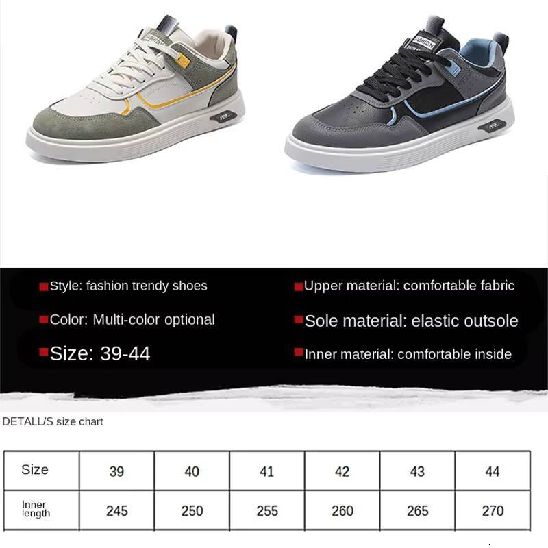 Versatile Casual Shoes Male Board Shoes Casual Trendy Comfortable Outdoor Sneaker Anti Slip Leather Breathable Sports Footwear Ddmysaturn
