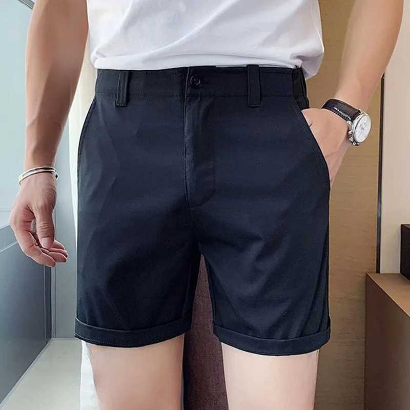 Trendy Men Summer Shorts Slim Fit Cotton Casual Workwear Shorts Korean Style Thin Breathable Fashion Shorts XJ250618