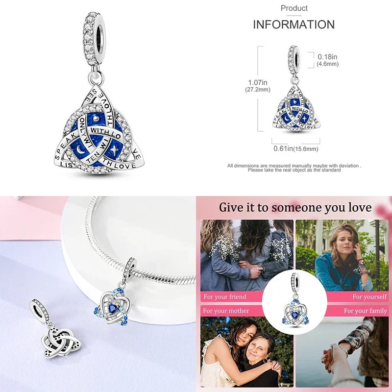 925 Silver Color Charm Demon Eye Bead For Original Bracelet Bangle DIY Making Fashion Jewelry Gift 250609