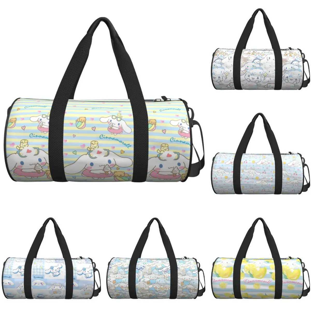 Cinnamoroll Men Women Travel Bag Cute Cinnamoroll Kawaii Cartoon Gym Bag Large Portable Handbag Fashion Sports Bag W250618
