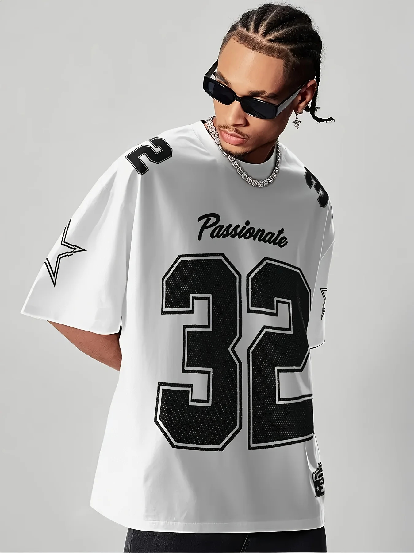 Summer 2025 mens Tshirt Casual breathable roundneck alphanumeric printed jersey polyester 250616