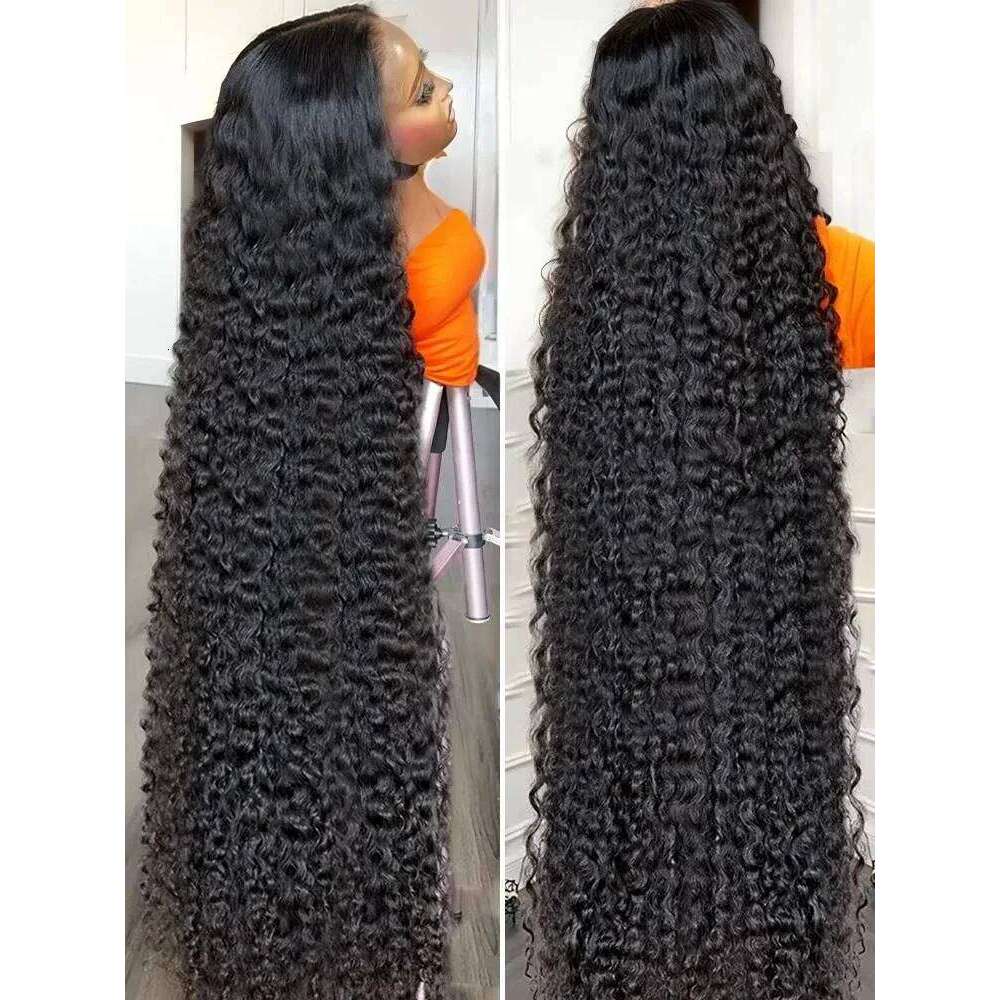 Mossily 40 Inch Human Hair 13X4 Deep Frontal 13X6 Curly Front Wigs Brazilian Water Wave 5x5 Hd Lace Closure Wig