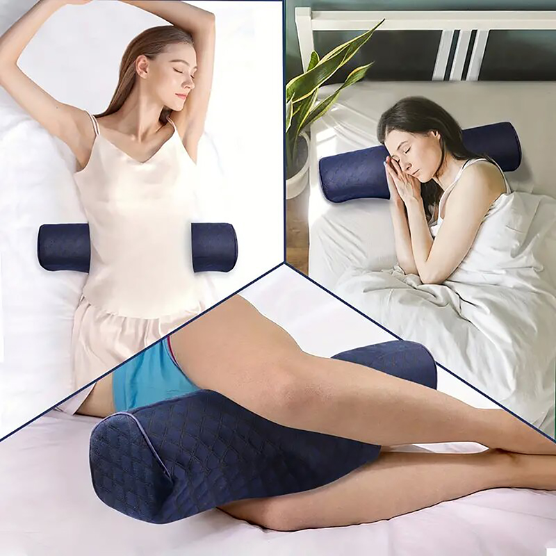Cervical pillow protects the strength of vertebra and helps sleep. memory cotton single small cylinder repair pillow