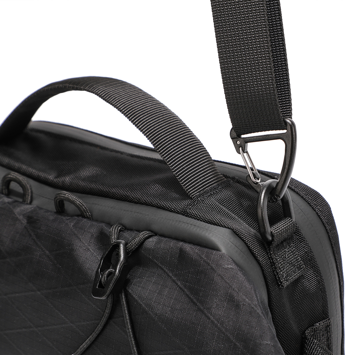 New men's shoulder bag, outdoor multi-functional single shoulder bag, black storage bag for men's commuting