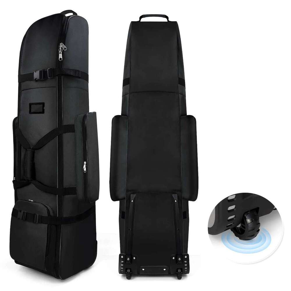 Bag Heavy Duty 900D Polyester Oxford Wear-Resistant Excellent Zipper With Wheel Soft Sided Foldable Golf Travel Case