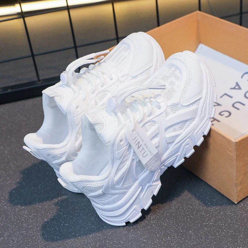 Girls Sneakers 2025 Children Casual Shoes Mesh Platform Tennis Sneaker 6 To 12 Years Kids Sports Shoe for Girl 250618 XJ260303