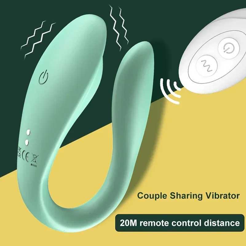 Wireless Remote Control Dildo Vibrator Female Dual Motors U Shape Clitoris Stimulator Wearable Sex Toys for Women Couples Adults W250618