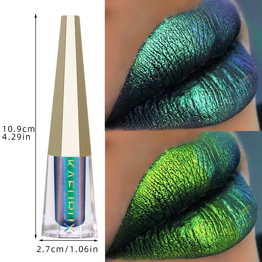 Chrome Shifting Pigments Chameleon Liquid Lipstick or Eyeshadow Shiny Long Lasting Multichrome High Quality Lip Gloss Lip Makeup 250618