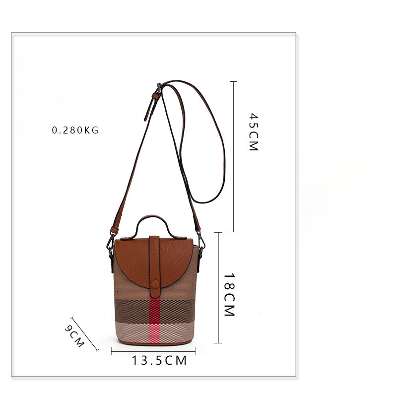 Designer's Free Shipping Luxury Leather Crossbody Bag, Trendy 2025 New Mini Bag, High-end And Fashionable Small Mobile Phone Bag, Checkered Bag