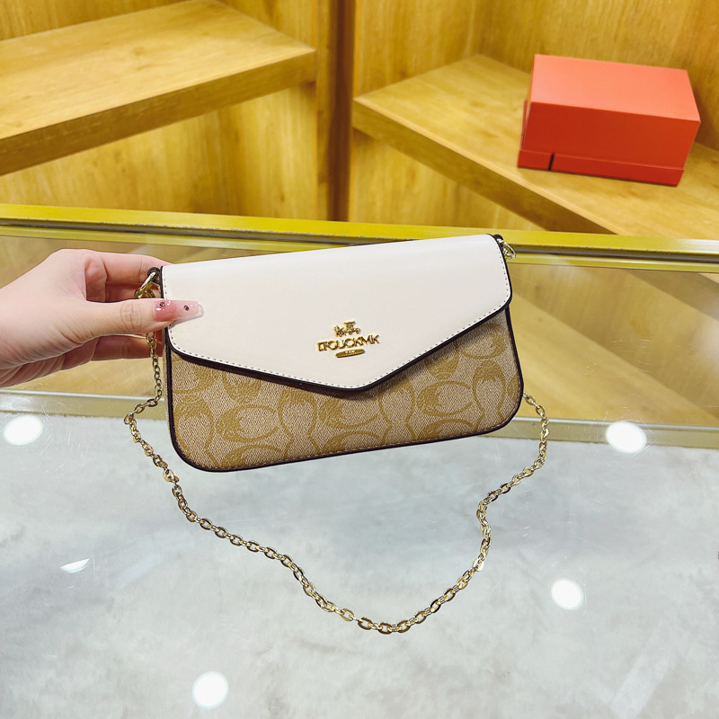 Free shipping designer 2025 new printed envelope bag shoulder bag fashionable small bag women's high-end single shoulder crossbody bag