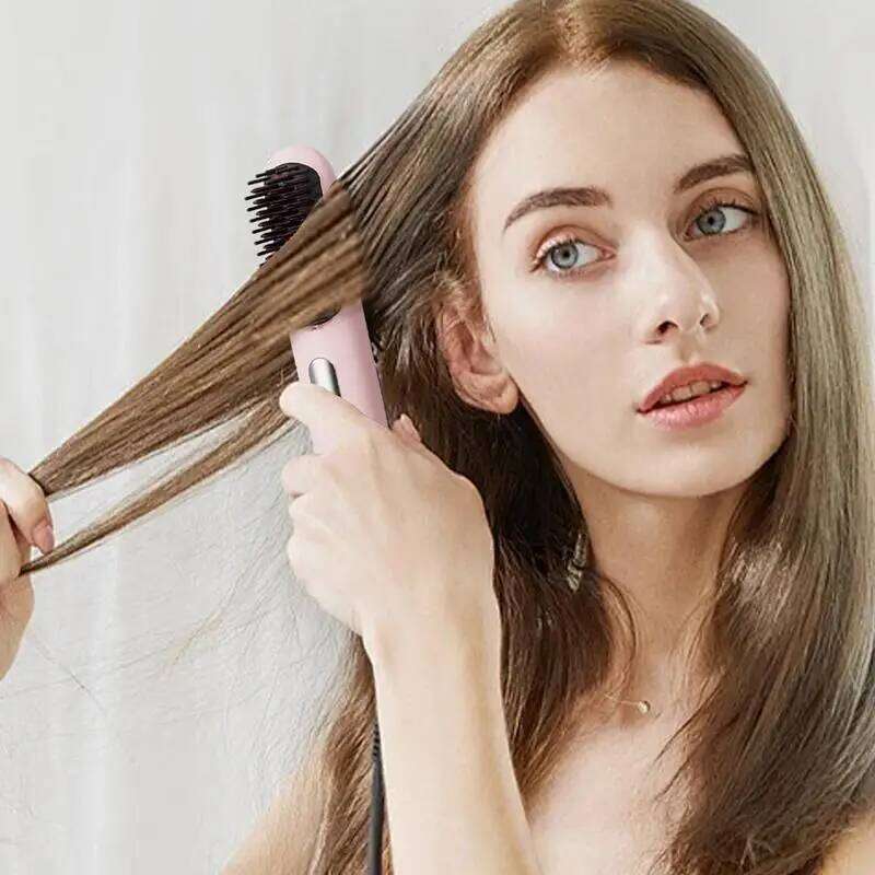 Portable Wireless Household Straightener Rapid Heating Technology Hair Shaping Tool For Dorrmitary Travel