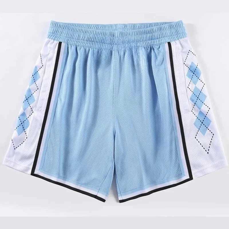 North Carolina Basketball Shorts for Men Gym Outdoor Loose Breathable New Training Sweatpants Patchwork Fitness Men ShortsXJ250618