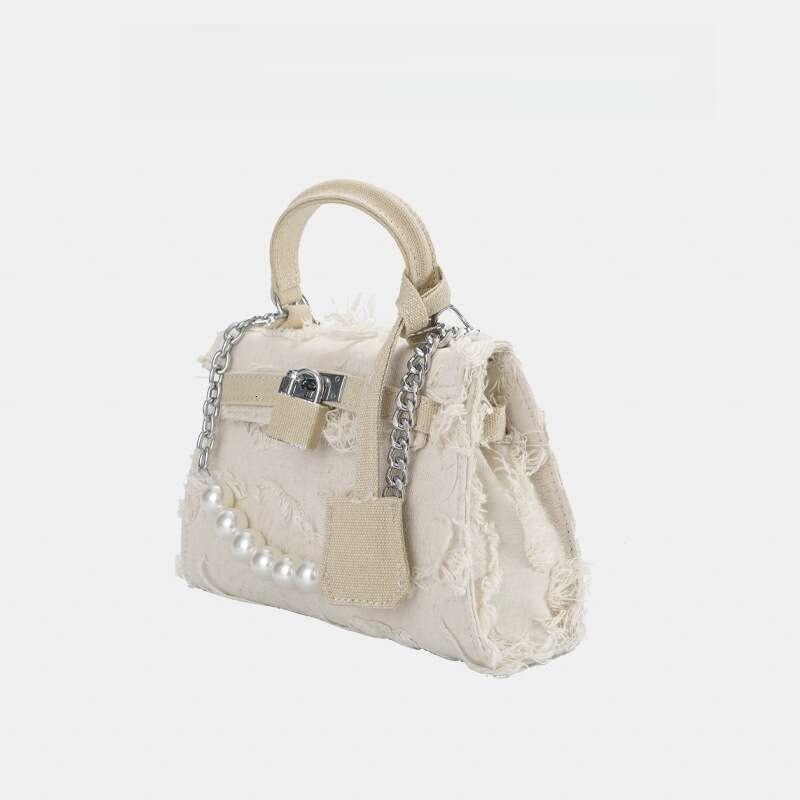 Design Shoulder Bag Tote bag for women pearl chain large capacity fashionable and high-end feel