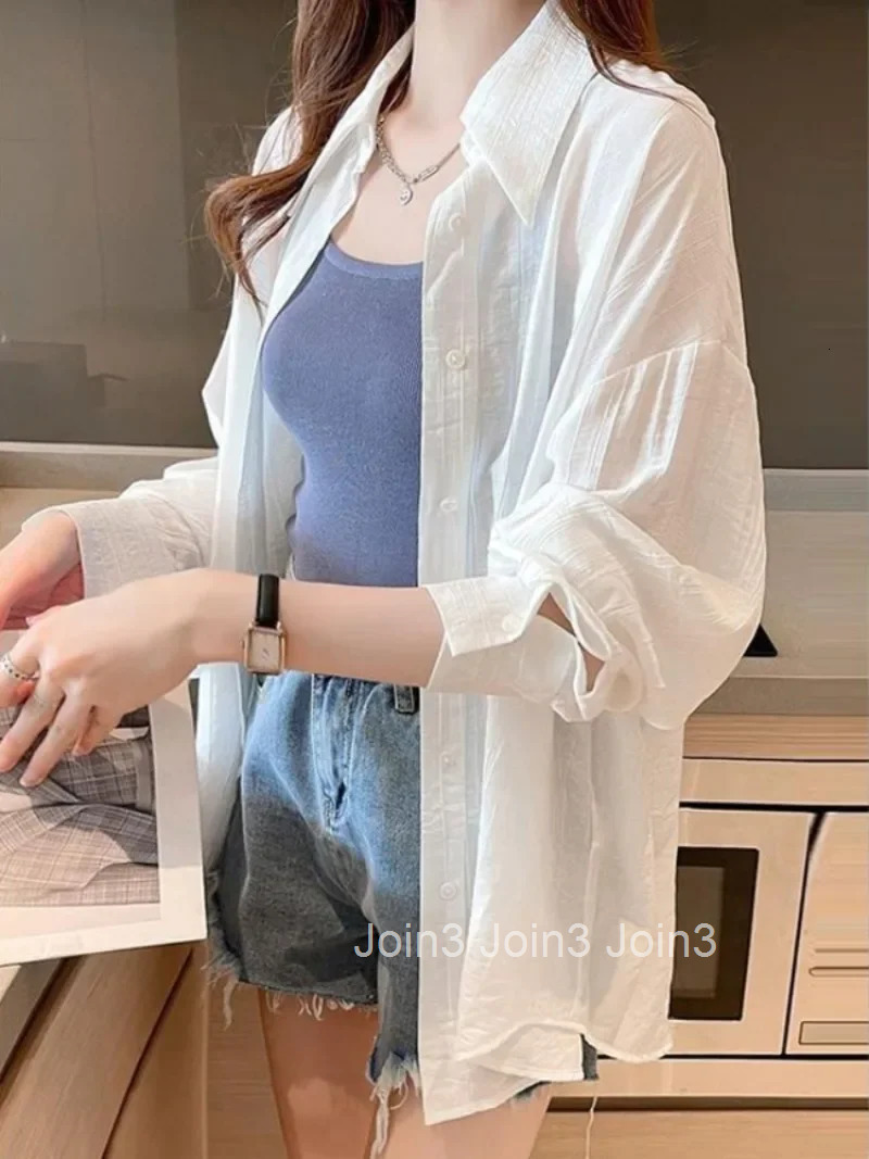 Woman Top Summer Shirts Blouses for Women Blended Full Long Sleeve Y2k Fashion Beautiful in Promotions Cute and Elegant Youth