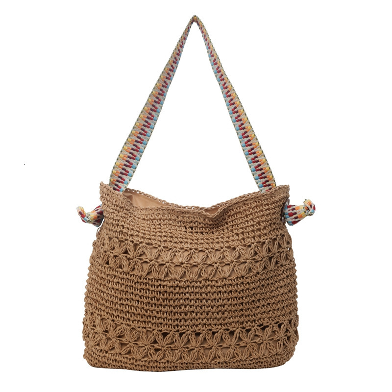 Free shipping designer Vacation Style Straw Bag for Women 2025 New Summer Trend Woven Bag Beach Large Capacity Shoulder Bag Tote Bag
