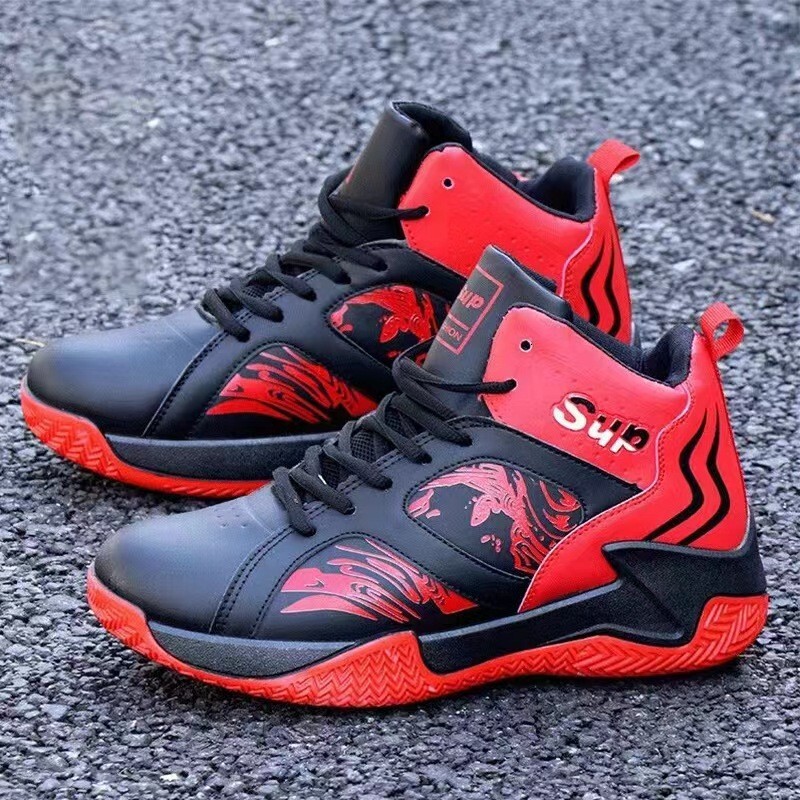 Men S Sports High Top Breathable Korean Fashion Trend Casual Casual Shoes Student Thick Soled Basketball Shoes Ddmysaturn