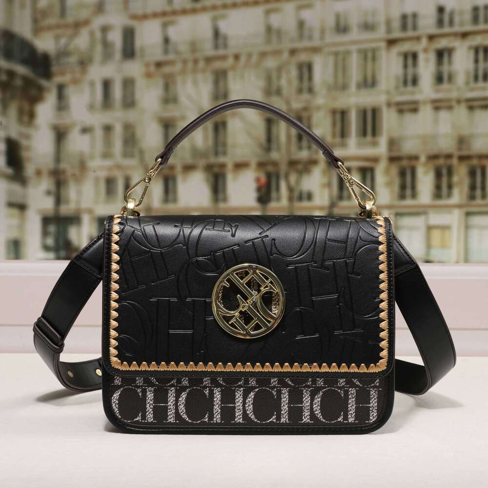 CH Solid Shoulder Dark Letter Emed Ladies Party Bag Exquisite Brand Fashion Design Handbag Classic