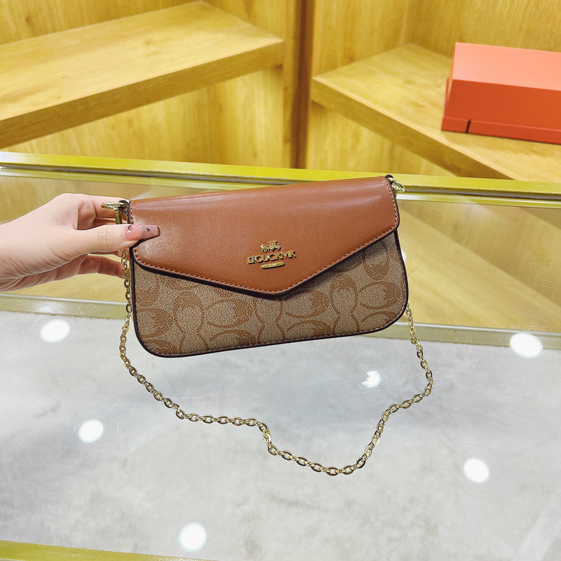 Free shipping designer 2025 new printed envelope bag shoulder bag fashionable small bag women's high-end single shoulder crossbody bag