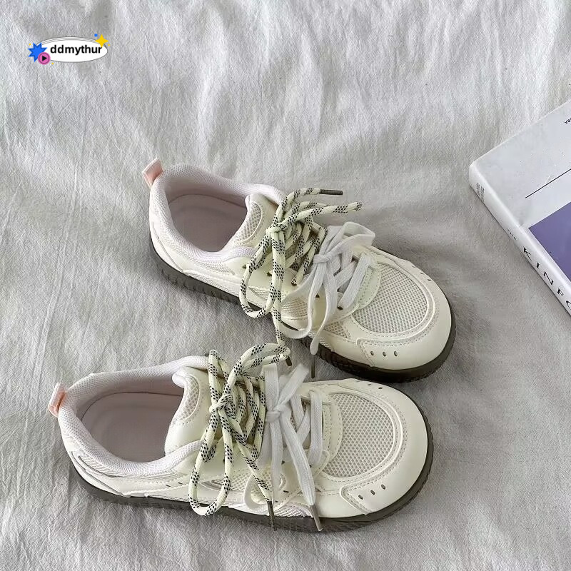 Mesh Breathable German Training for Women 2025 Summer New Super Popular Versatile Niche Casual Sports White Shoes ddmythur