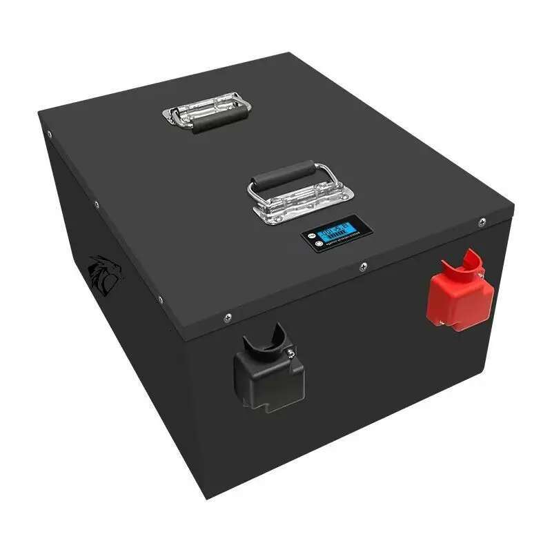 LiFePO4 New 48V 50Ah 100Ah 200Ah Battery Pack Built-in Bluetooth BMS Lithium Iron Phosphate For Solar Golf Cart RV Storage Boat