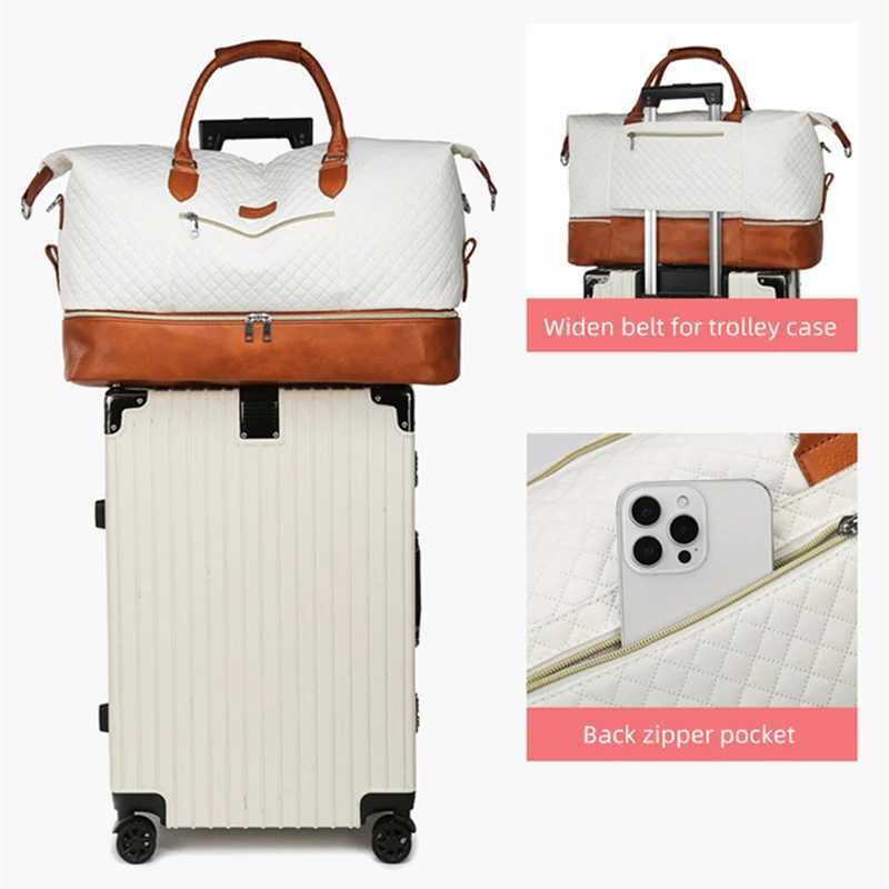 3pcs Travel Duffel Bag Outdoor Luxury Boston Handbag with Shoes Pack Large Hiking Short Distance Luggage Bags Swimming Satchel W250618